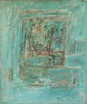 פנחס אברמוביץ', "חלון", שמן על בד, 60x116 ס"מ