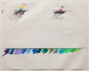 נחום טבת, 1971, עפרונות צבעוניים על נייר, 28x21 ס"מ
