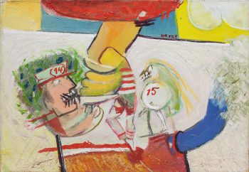 מיכאל דרוקס, שמן על בד, 55x38 ס"מ