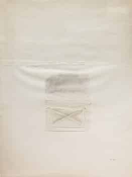 יוכבד ויינפלד, 1973, טכניקה מעורבת על נייר, 63x84 ס"מ