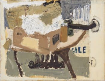 ליליאן קלאפיש, "Fra-Gile", 1976, שמן על בד, 35x27 ס"מ
