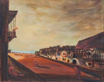 יצחק פרנקל-פרנל, "טבריה", שמן על בד, 60x50 ס"מ