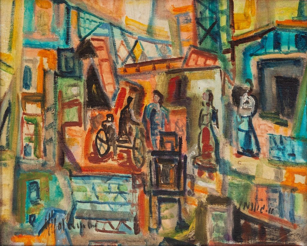 אלברט גולדמן, שמן על בד, 40x50 ס"מ