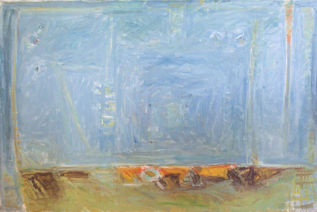 פנחס אברמוביץ', שמן על בד, 92x146 ס"מ