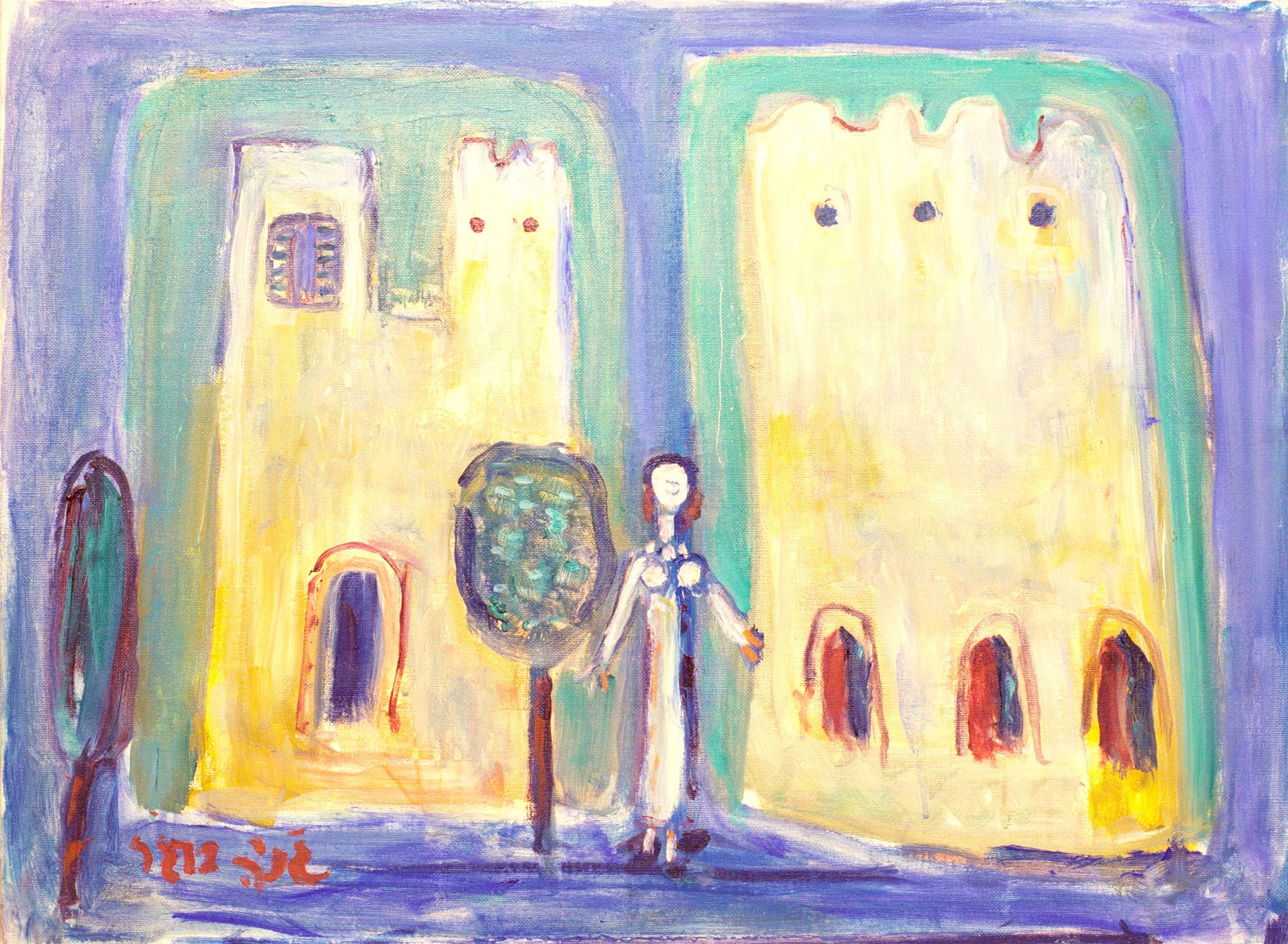 ג'ניה ברגר, שמן על בד, שמן על בד 54x73 ס"מ